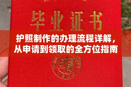 龙井护照制作的办理流程详解，从申请到领取的全方位指南